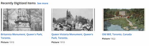 Recently Digitized Items