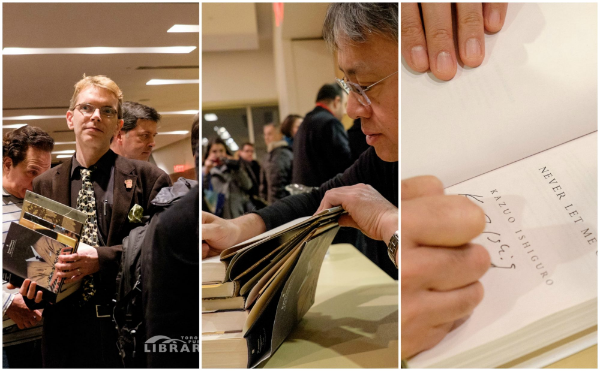 Fans line up for book signing with Kazuo Ishiguro Fans line up for book signing with Kazuo Ishiguro