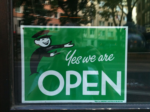 Yes, we are open