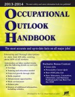 Occupational Outlook Handbook 2013-1014