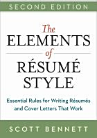 The elements of resume style