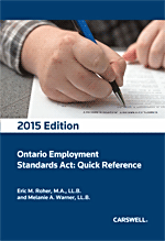 Ontario Employment Standards Act quick reference 