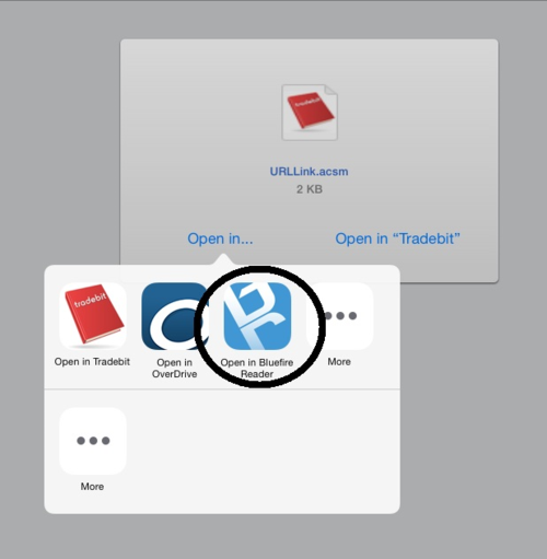 Avec les iPads, ouvrez les livres avec Bluefire Reader, et non pas OverDrive Avec les iPads, ouvrez les livres avec Bluefire Reader, et non pas OverDrive