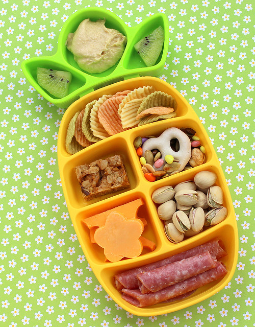 Children's lunch in a pineapple-shaped bento box