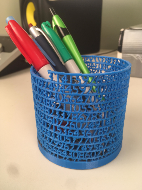 PI pencil holder