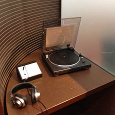 Listening station at Toronto Reference Library