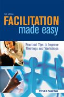 Facilitation Made Easy Facilitation Made Easy