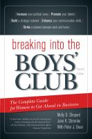 Breaking Into The Boys Club Breaking Into The Boys Club