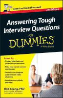 Answering Tough Interview Questions