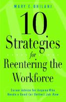 10 Strategies for Reentering the Workforce