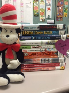 Pile of books to read for March