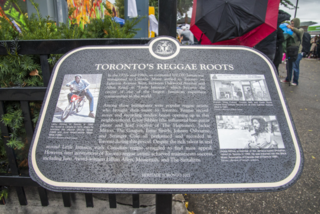 Toronto Reggae Roots Plaque