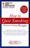How to quit smoking without gaining weight