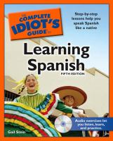The complete idiot's guide to learning spanish