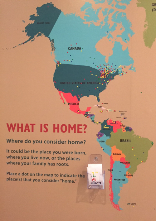 World Map in Destination Canada (detail)