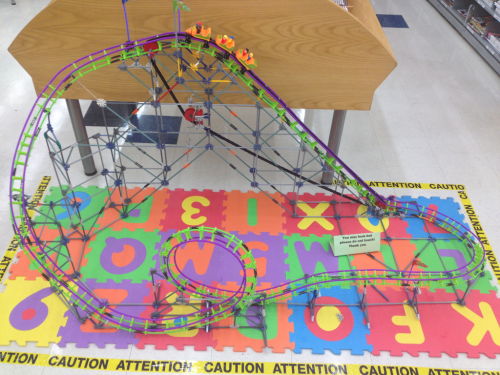 K'Nex Screamin' Serpent Roller Coaster configured in a different way.
