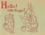 "Hello! Little People!" - 1905 Cereal Advertising showing a rabbit greeting two children. "Hello! Little People!" - 1905 Cereal Advertising showing a rabbit greeting two children.