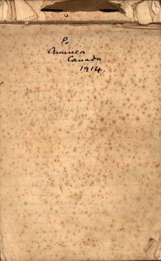 Arthur Conan Doyle. Notebook, 1914 Arthur Conan Doyle. Notebook, 1914