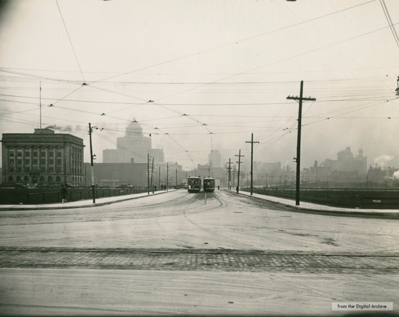 Old photo of Bay Street and Queen’s Quay West