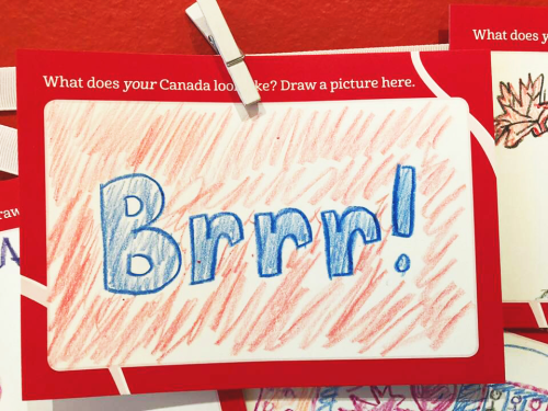 Crayon letters that read burr Crayon letters that read burr