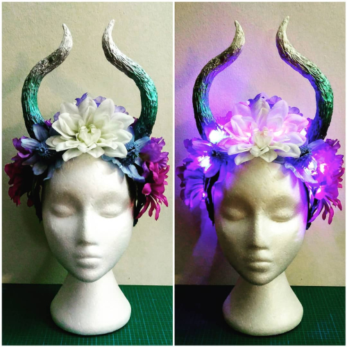 Floral Headdress with Horns, Photo Credit Tess Jewell Floral Headdress with Horns, Photo Credit Tess Jewell