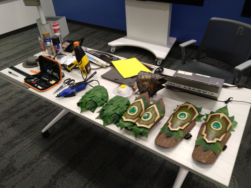 EVA Foam Armour and Tools, Photo Credit Tess Jewell EVA Foam Armour and Tools, Photo Credit Tess Jewell