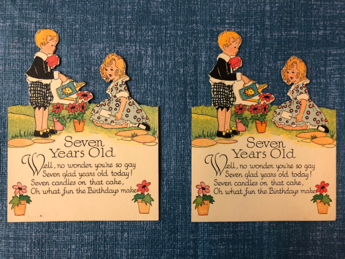Two identical cards