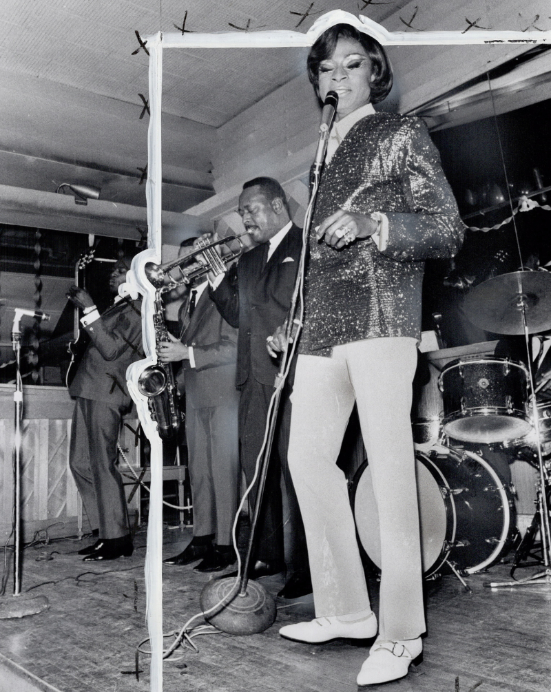Jackie Shane performing at the Palais Royale with the Motley Crew, 1967