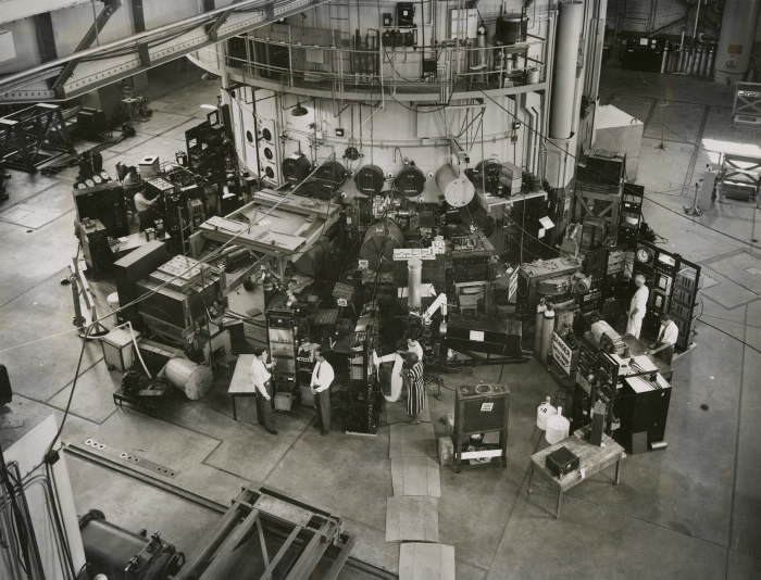 First public photo of the NRX reactor.