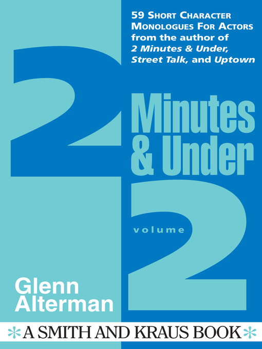 Title details for 2 Minutes & Under, Volume 2 by Glenn Alterman - Wait list