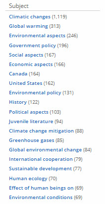 Climate change search result subject list Climate change search result subject list