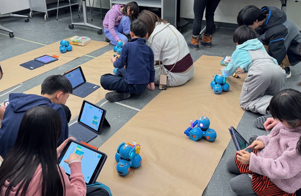 Children participate in an After School Club Robotics Program at Steeles Branch