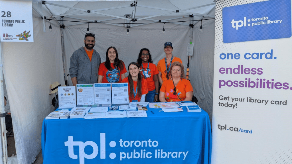TPL staff at the Indigenous Legacy Gathering at Nathan Phillips Square 